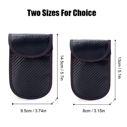 Car Key Signal Blocker Case Faraday Cage Fob Pouch Keyless Rfid Blocking Bag Car Accessories