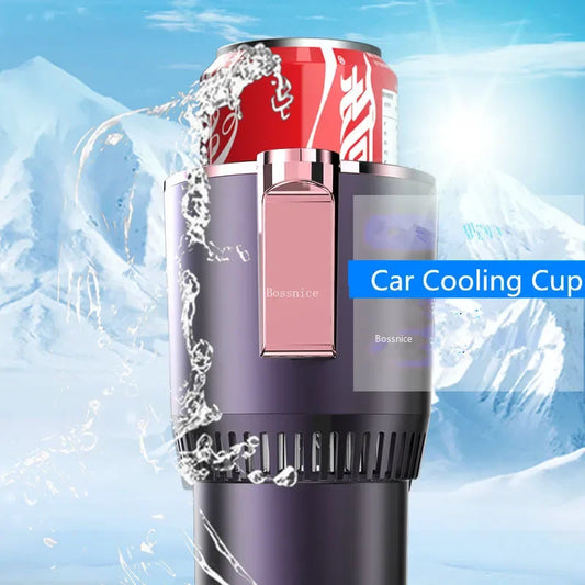 24V Car Heating Cooling Cup Warmer Cooler Smart Cup Mug Holder Tumbler Cooling Beverage Drinks Cans Summer Drink