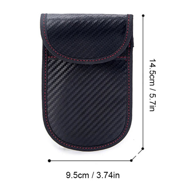 Car Key Signal Blocker Case Faraday Cage Fob Pouch Keyless Rfid Blocking Bag Car Accessories