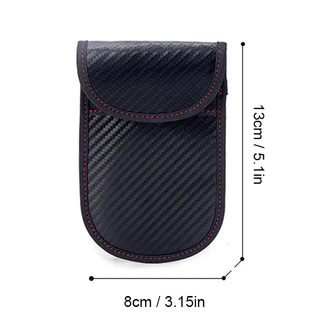 Car Key Signal Blocker Case Faraday Cage Fob Pouch Keyless Rfid Blocking Bag Car Accessories