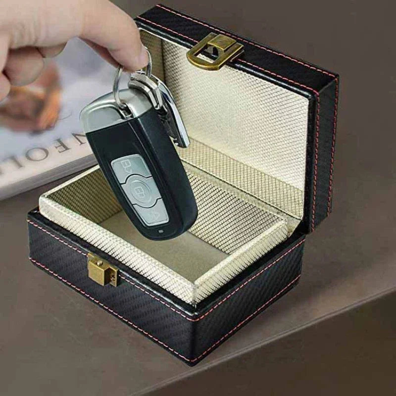 Anti Theft Faraday Box RFID Faraday Key Fob Protector Radiation-proof Mobile Phone Box Car Keyless Signal Blocker Security New